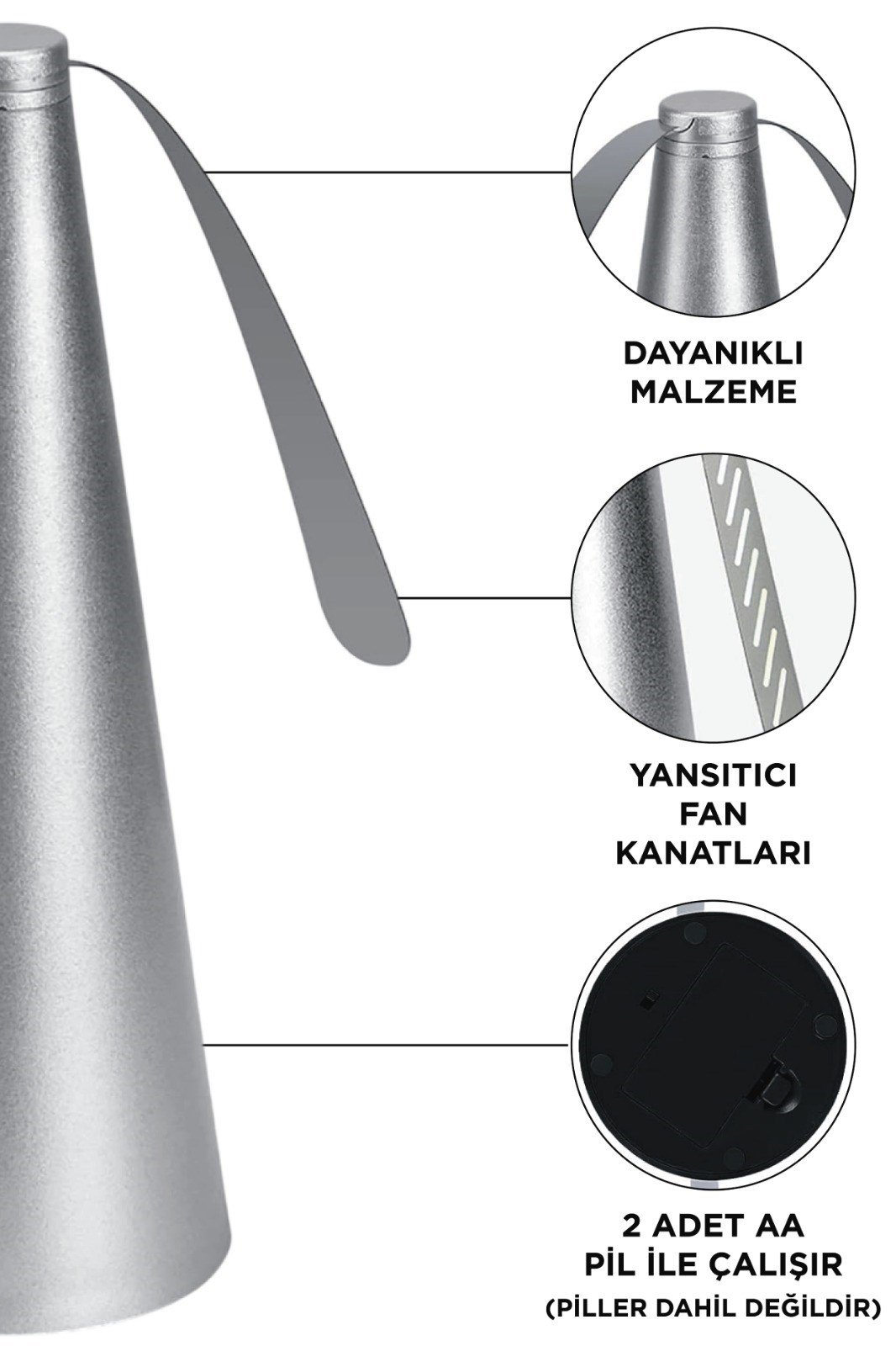 JOYSIDEA PERVANELİ SİNEK KOVUCU MK-500 SİLVER