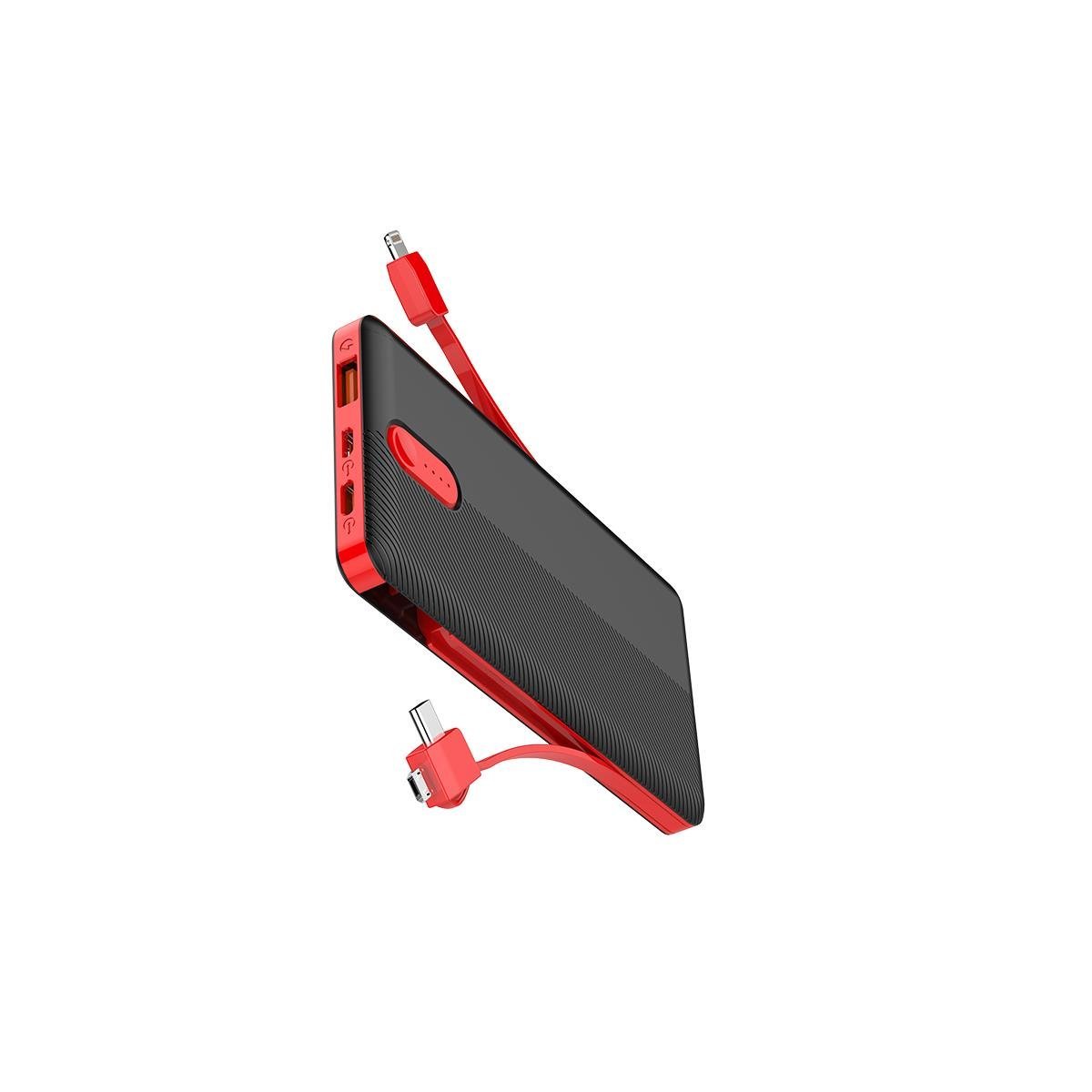 LDNIO 20.000 MAH POWERBANK DAHİLİ 3İN1 KABLO PL2014 BLACK