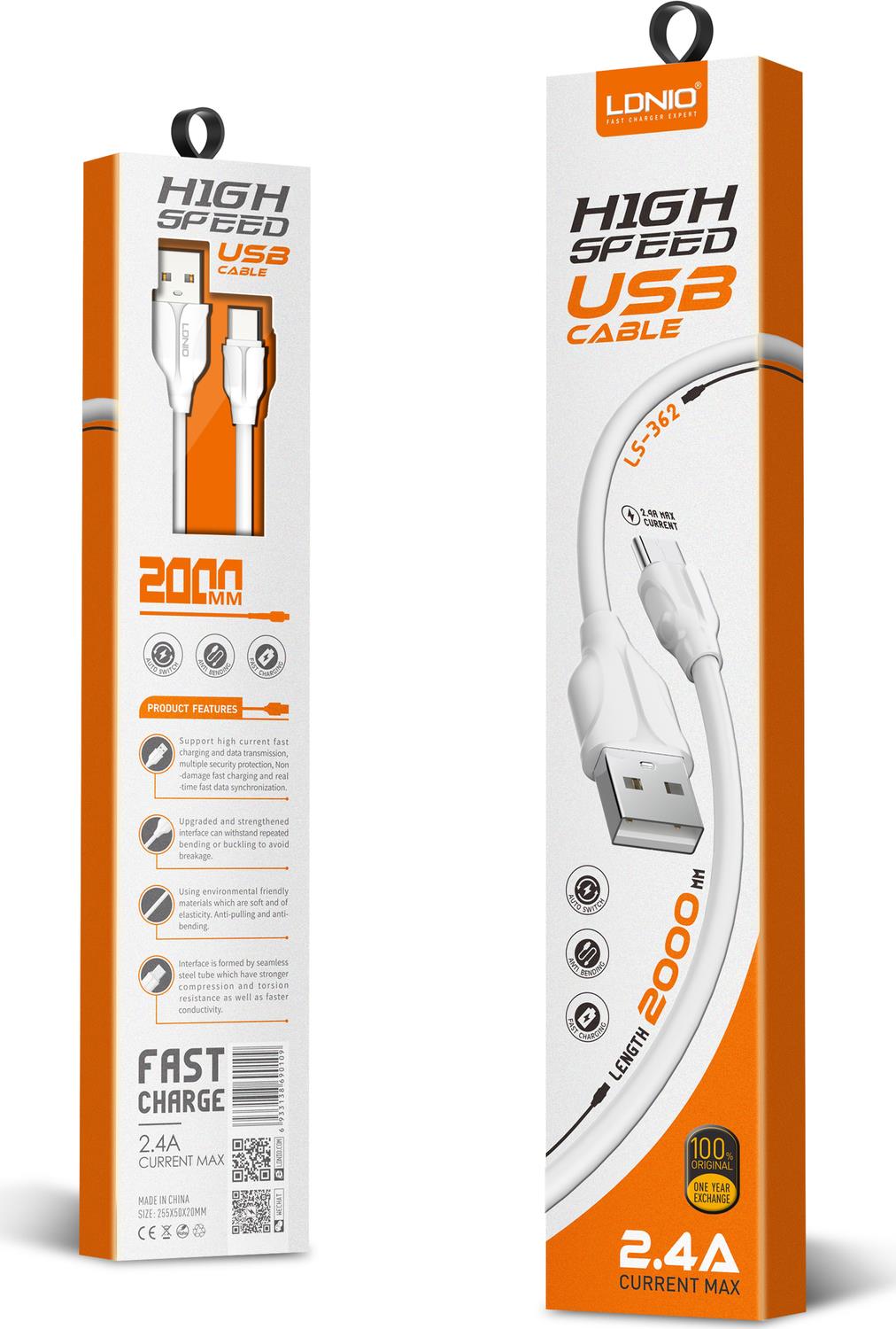 LDNIO CABLE LS362 TYPE C