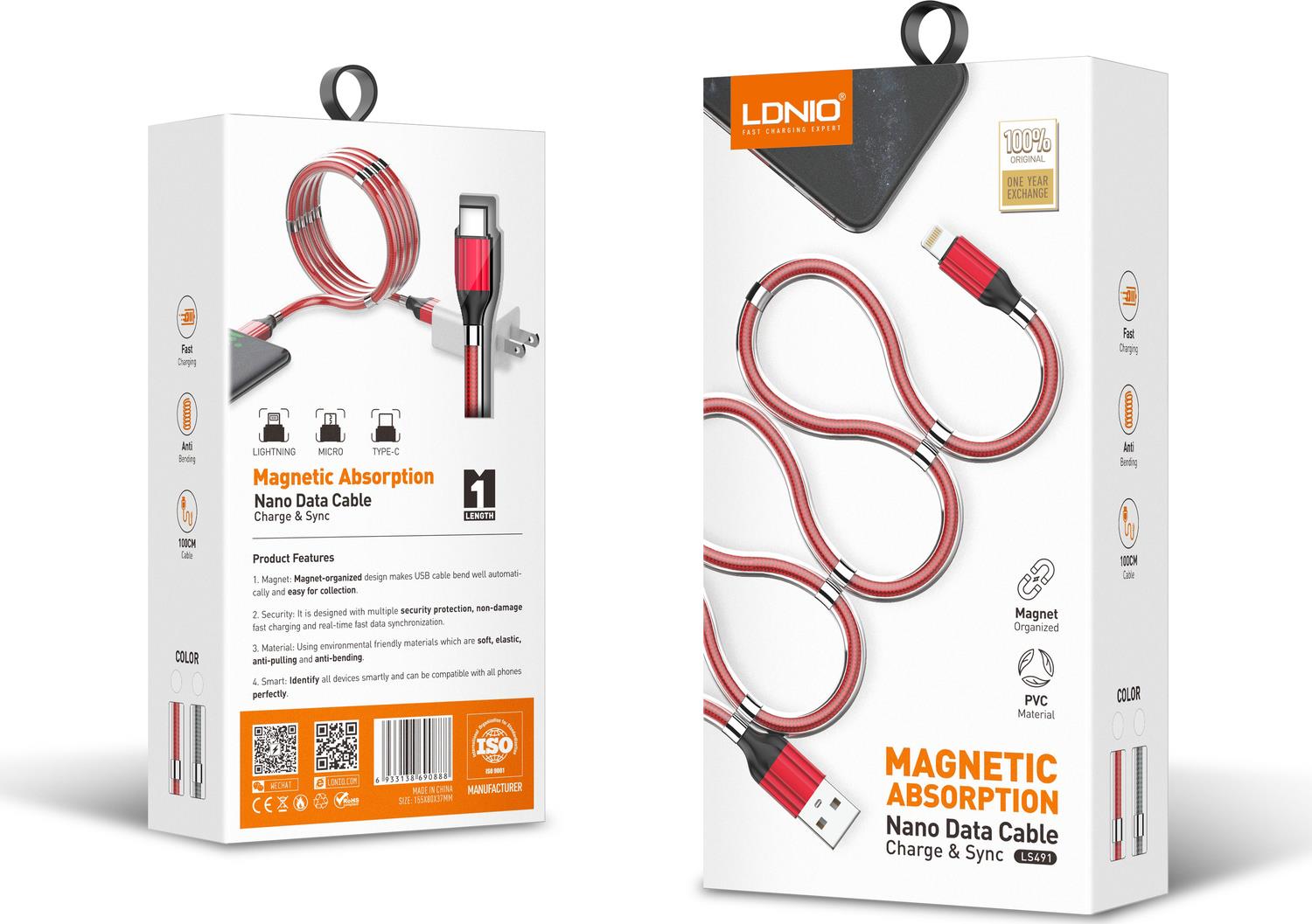 LDNIO CABLE LS491 İOS 