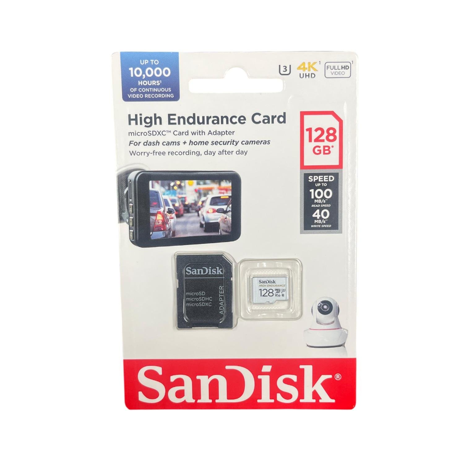 Sandisk High Endurance 128gb 100/40mb/s Microsdxc C10 V30 Hafıza Kartı Sdsqqnr-128g-gn6ıa