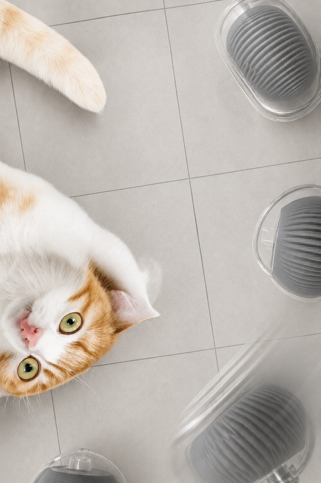 ŞARJLI KEDİ TOPU IŞIKLI HAREKETLİ 3 MODLU KEDİ OYUNCAĞI C02 GRİ