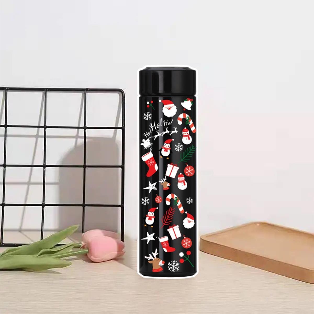 Vaeske 480 ml Yılbaşı Temalı Çelik Termos