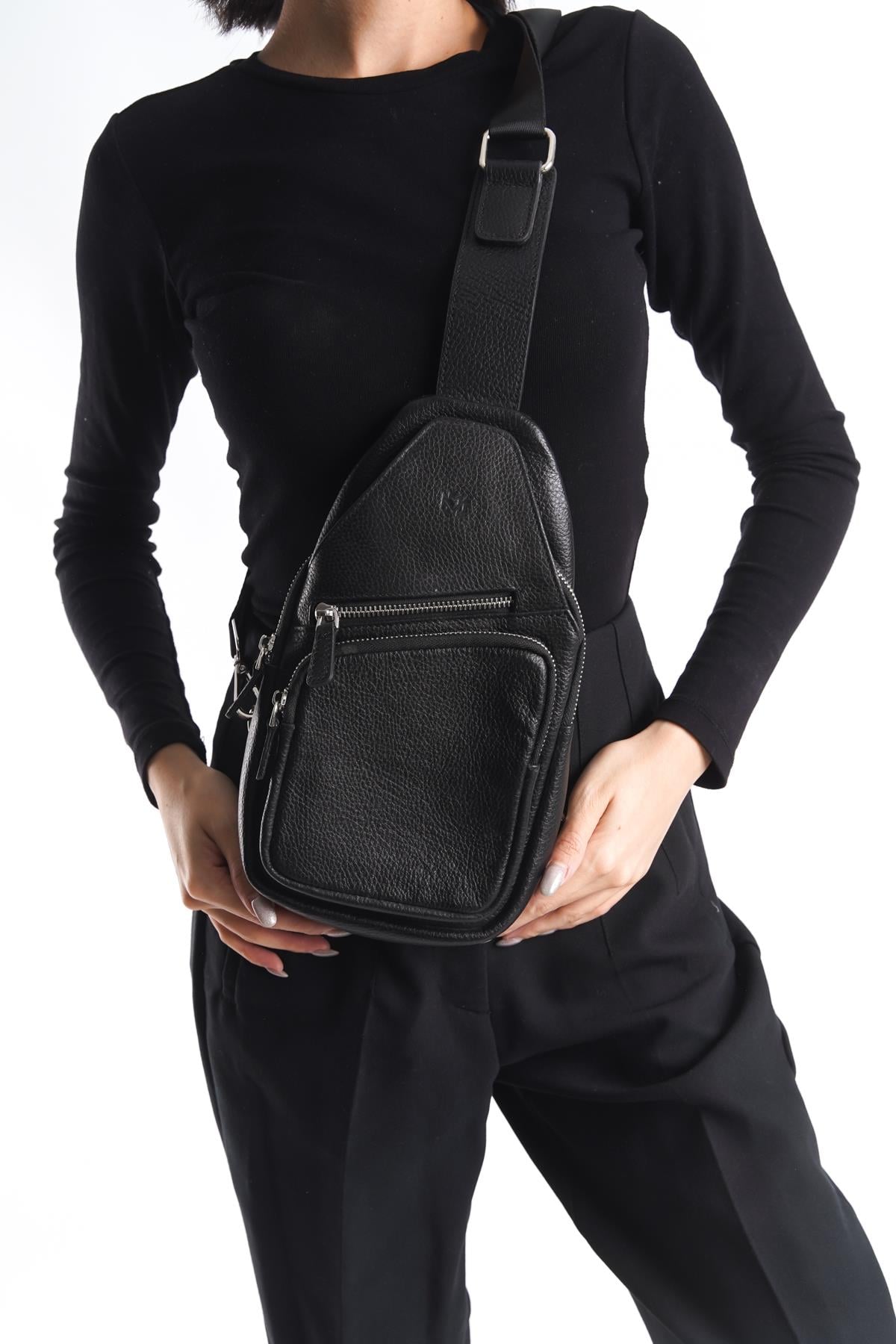 HAKİKİ DERİ UNİSEX BODY BAG