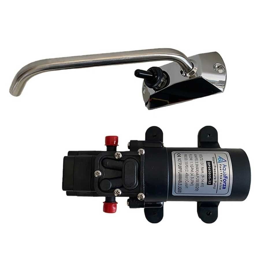 AquaForza Musluklu Hidrofor 4.3 L/dk, 35psi, 12V