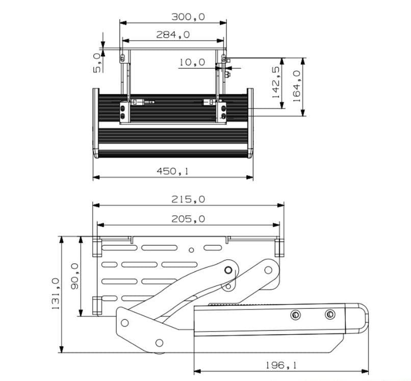 Bustronic Pickpath Çekme Manuel - Katlanır Karavan Basamağı 455mm