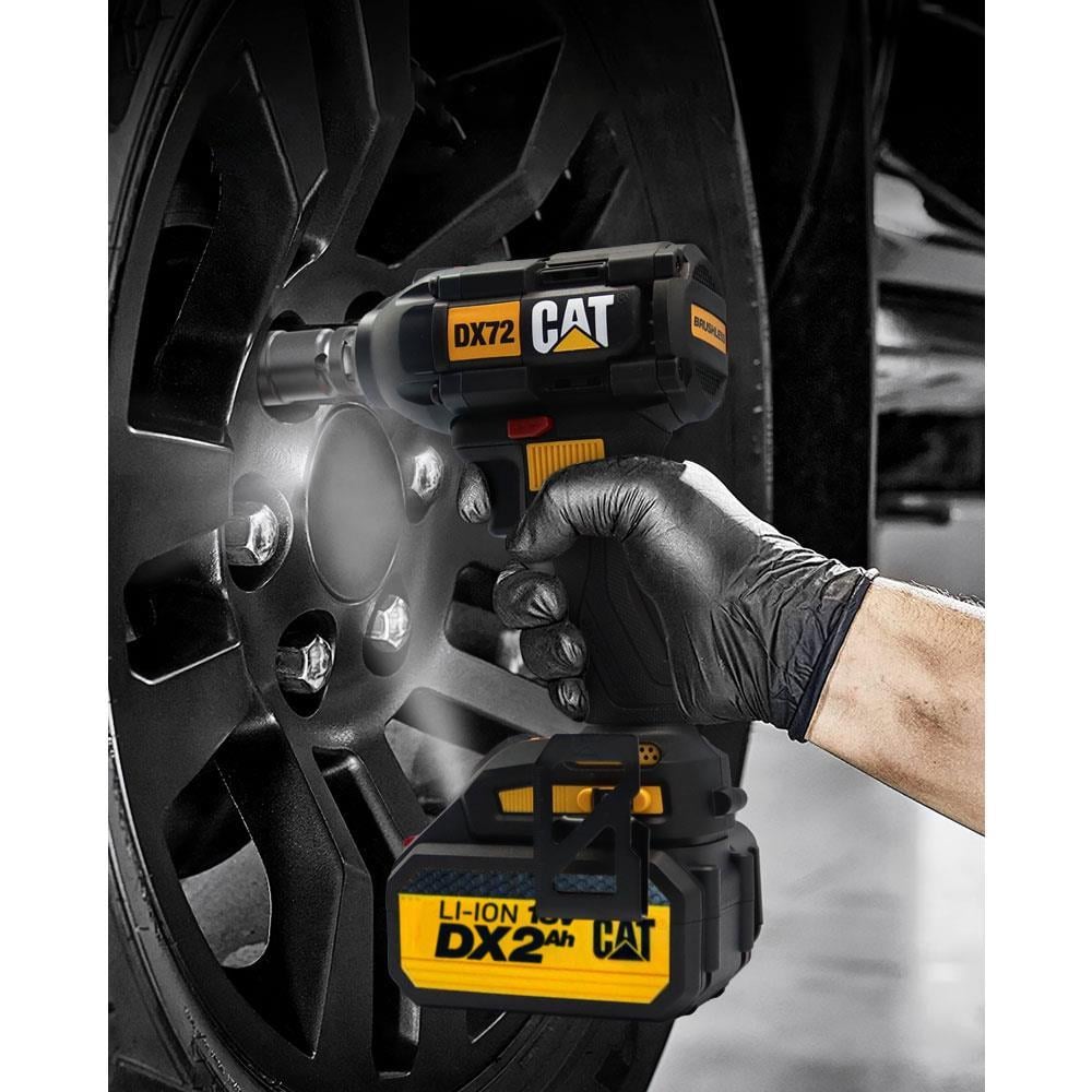 CAT DX72BC 18Volt/2.0Ah Li-ion Tek Akülü Şarjlı 350Nm Kömürsüz Profesyonel Somun Sıkma