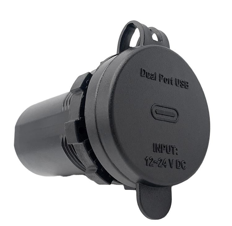 Dokunmatik Switchli USB + Type-C 12-24V Şarj Soketi
