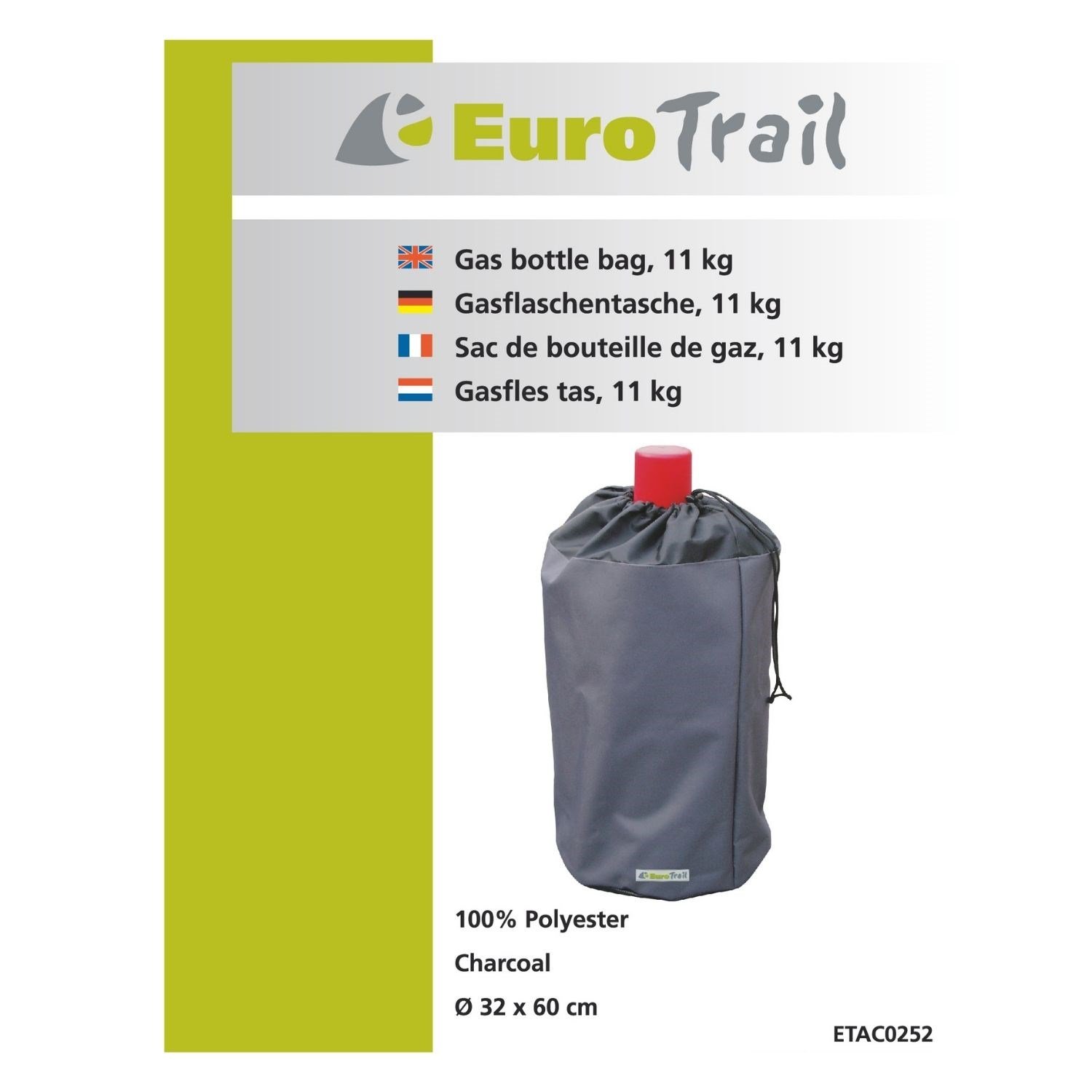 Eurotrail Cylinder Cover 11 kg Gaz Tüpü Koruma Kılıfı