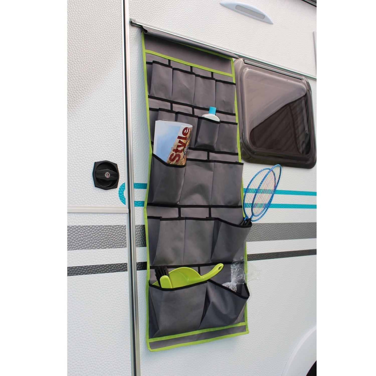 Eurotrail Organizer Derby S Karavan Organizeri 36x75 cm Charcoal/Lime