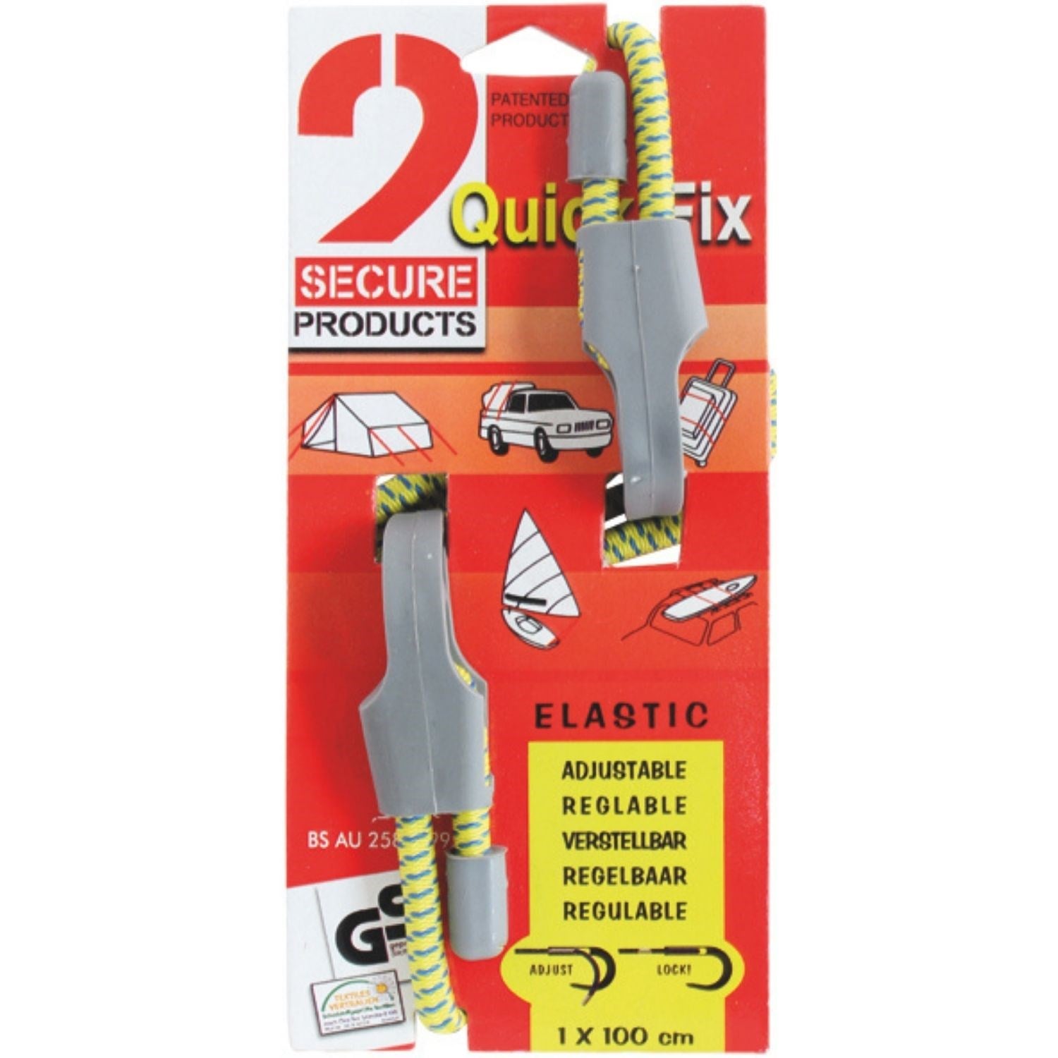 Eurotrail Quick Fix Ayarlanabilir Elastik Sabitleme Lastiği 100 cm
