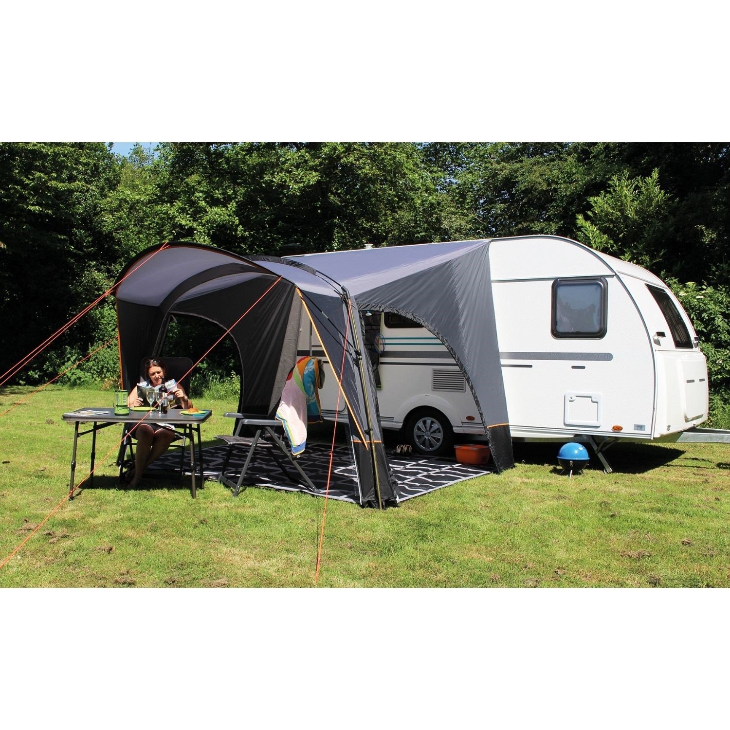 Eurotrail Siena Karavan Ön Çadırı 350x250 cm Gri/Siyah