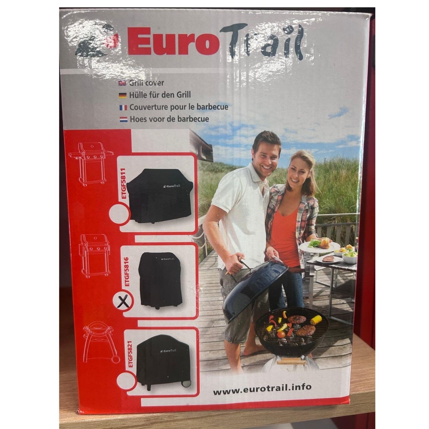 Eurotrail Universal Barbekü Koruma Örtüsü 75x66x109 cm Siyah