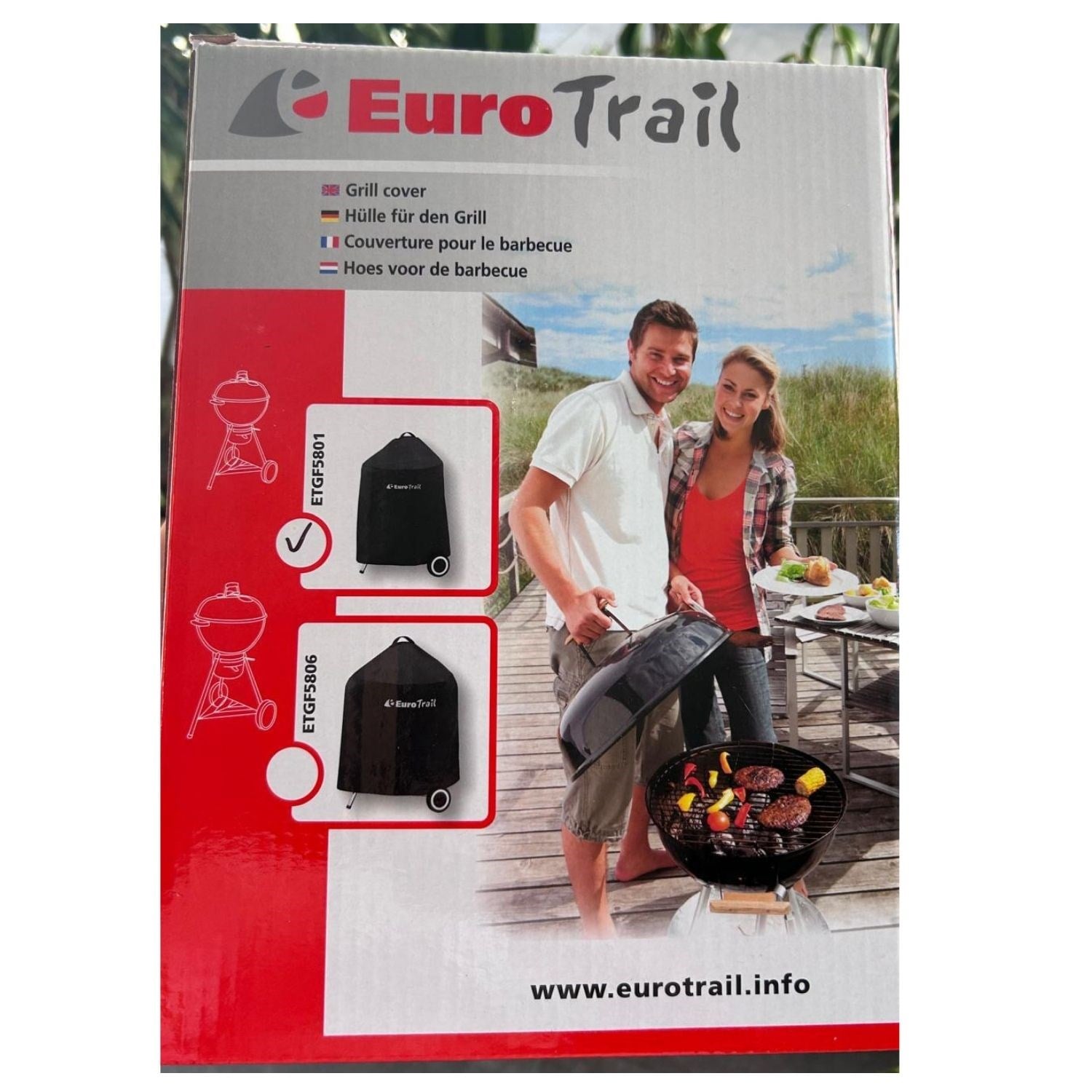 Eurotrail Universal Barbekü Koruma Örtüsü Ø55x80 cm Siyah