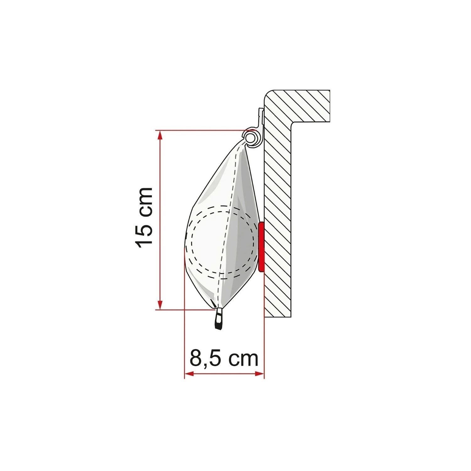 Fiamma CaravanStore 255 x 225 cm Karavan Torba Tente – Royal Grey