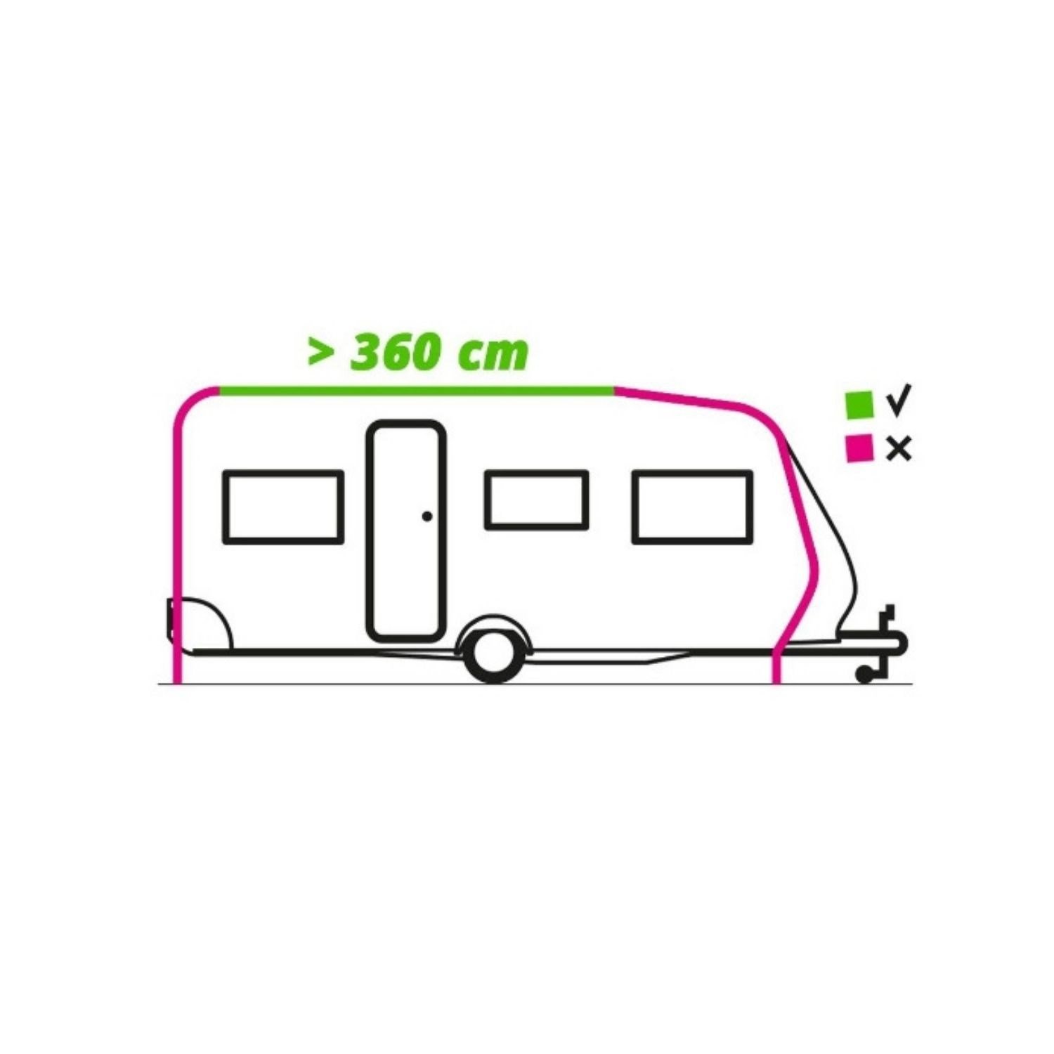 Fiamma CaravanStore XL 360 x 250 cm Karavan Torba Tente – Royal Grey