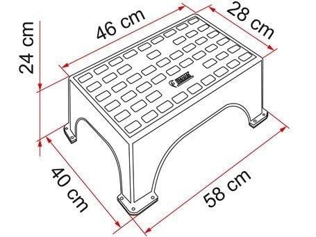 Fiamma Step Magnum Plastik Giriş Adım Basamağı