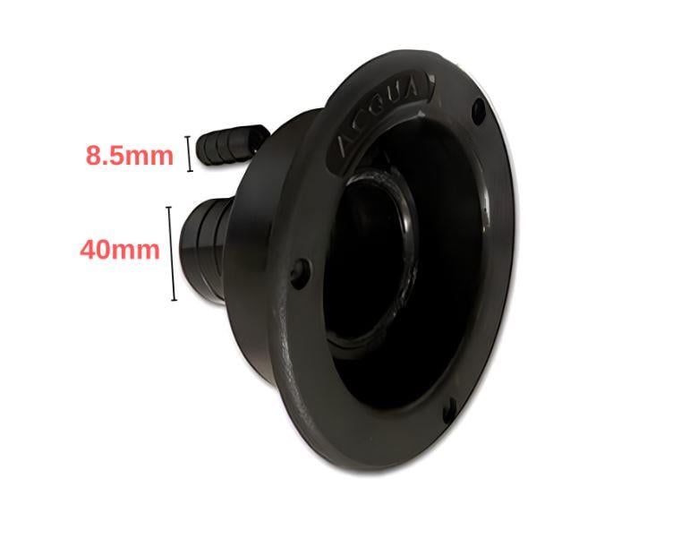 Karavan Su Dolum Ağzı 40 mm Siyah