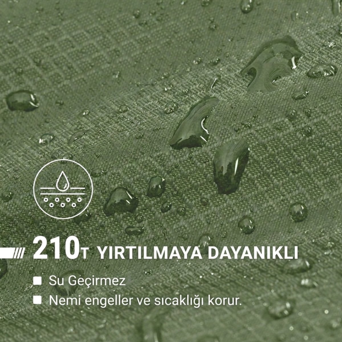 KingCamp FreeSpace 250 Relax -8°C Geniş Uyku Tulumu Olive Sol F.
