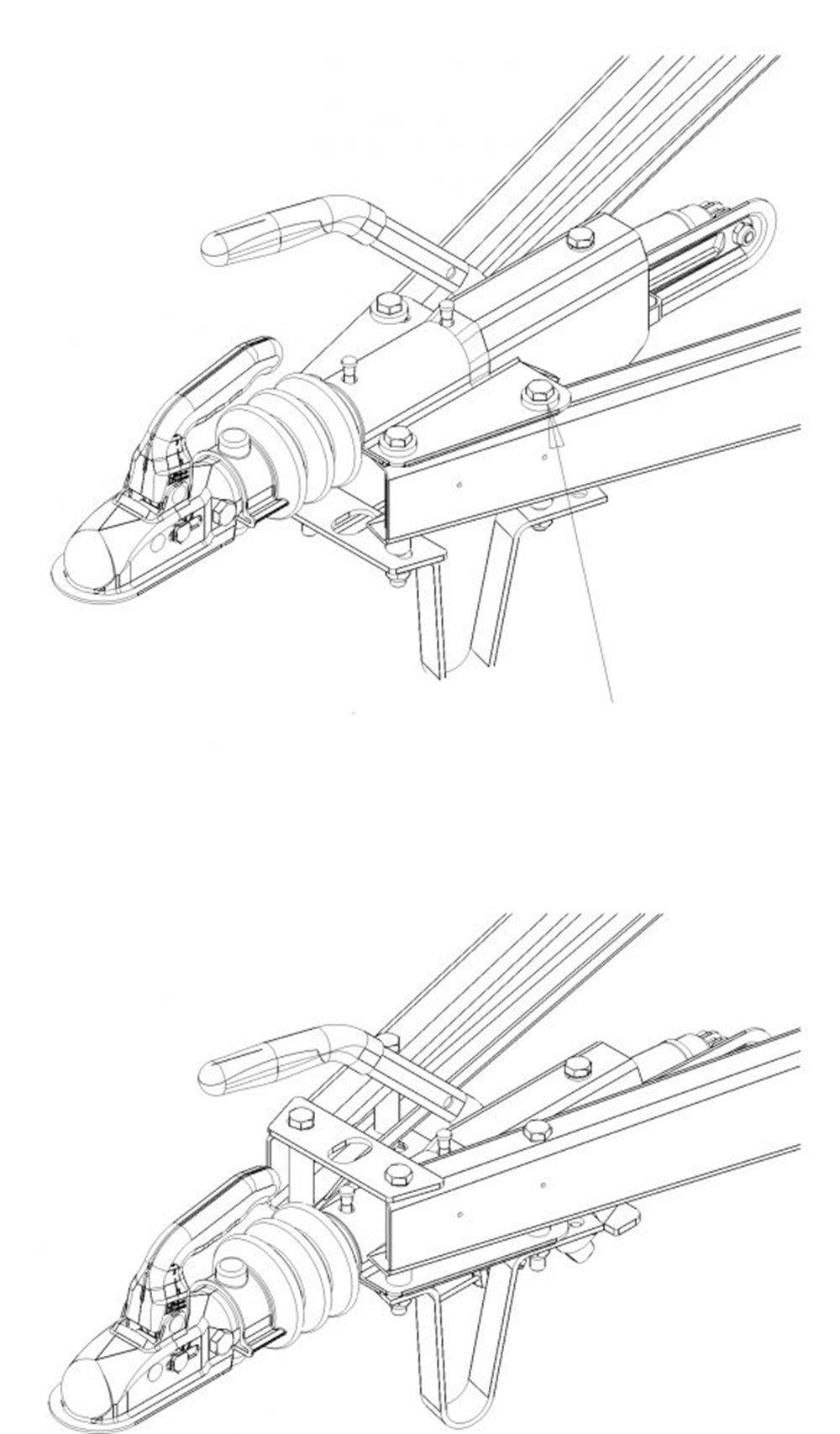 KNOTT 1100-2000 kg V Modeli Frenli Kaplin (Çeki Oku) K20-B N3