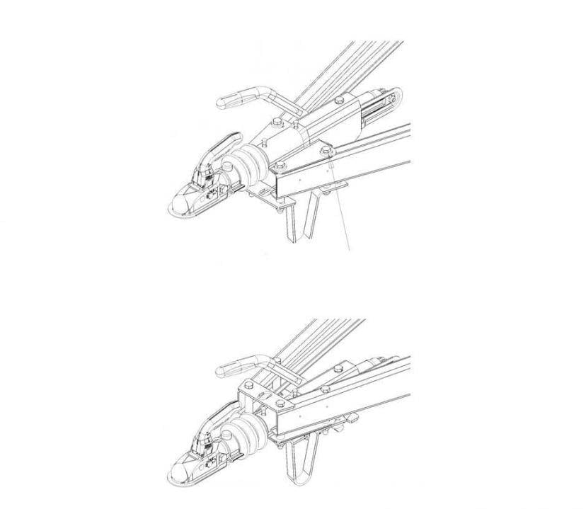 KNOTT 2700-3500 kg V Modeli Frenli Kaplin (Çeki Oku) KFGL35-A