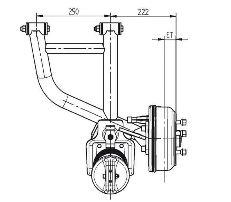 KNOTT Bağımsız Süspansiyon Sağ 675 KG