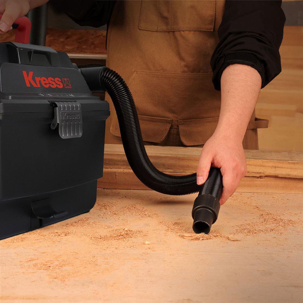 Kress KH035.9 20Volt 250W/17Kpa Flexi Esnek Hortumlu Şarjlı Islak/Kuru Süpürge & Üfleme (Akü Dahil Değildir)