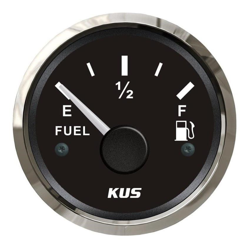 Kus Yakıt Seviye Göstergesi 12-24V, 240-33Ohm, Siyah