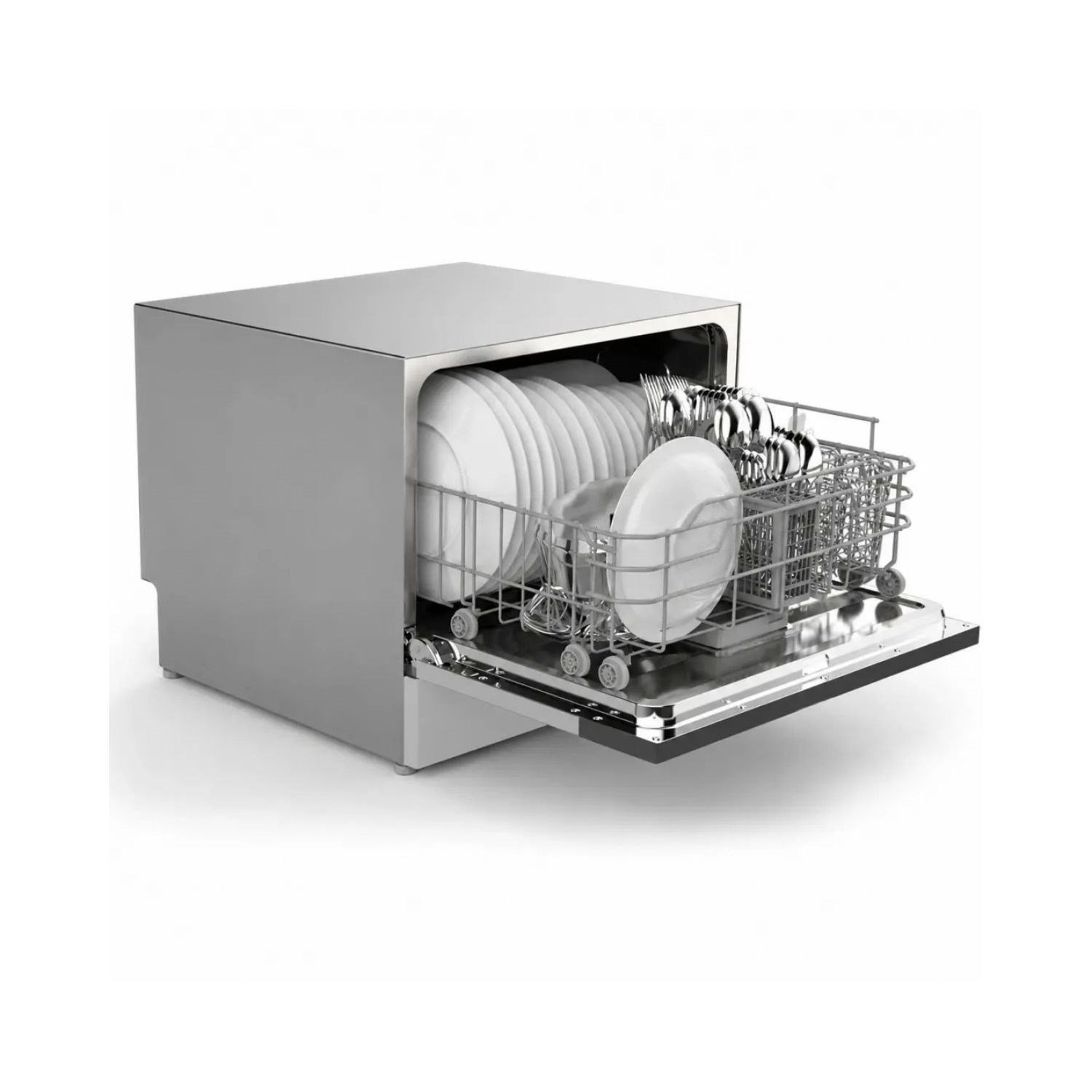 MoboRV C06 6 Kişilik PTC Kurutmalı Karavan Bulaşık Makinesi 220V – Ankastre / Tezgah Üstü