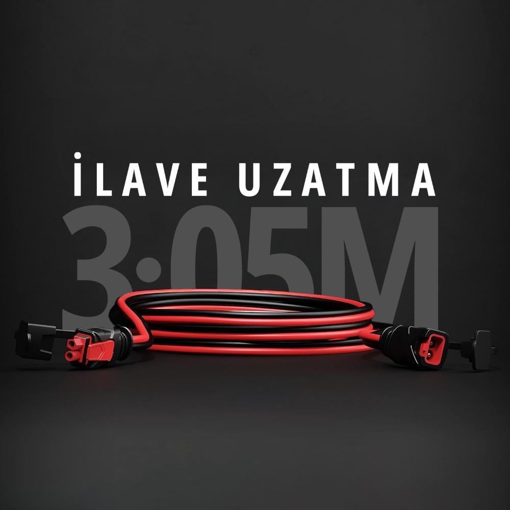 NOCO GC004 Noco Akü Şarj Cihazları İçin 3 Metre Uzatma Kablosu