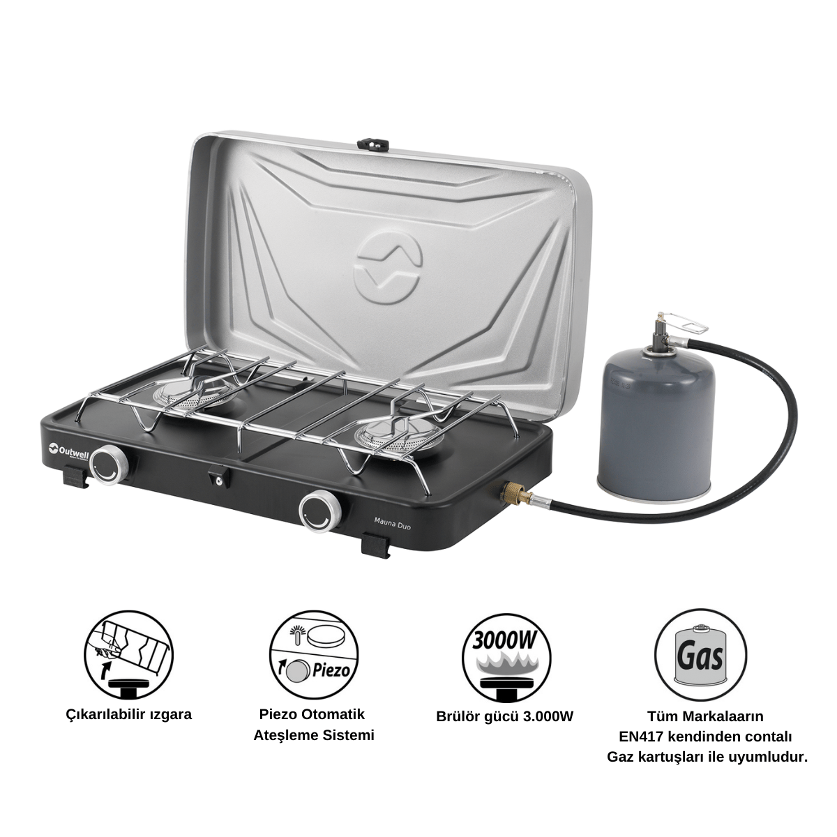 Outwell Mauna Duo Stove İkili Kamp & Karavan Ocağı