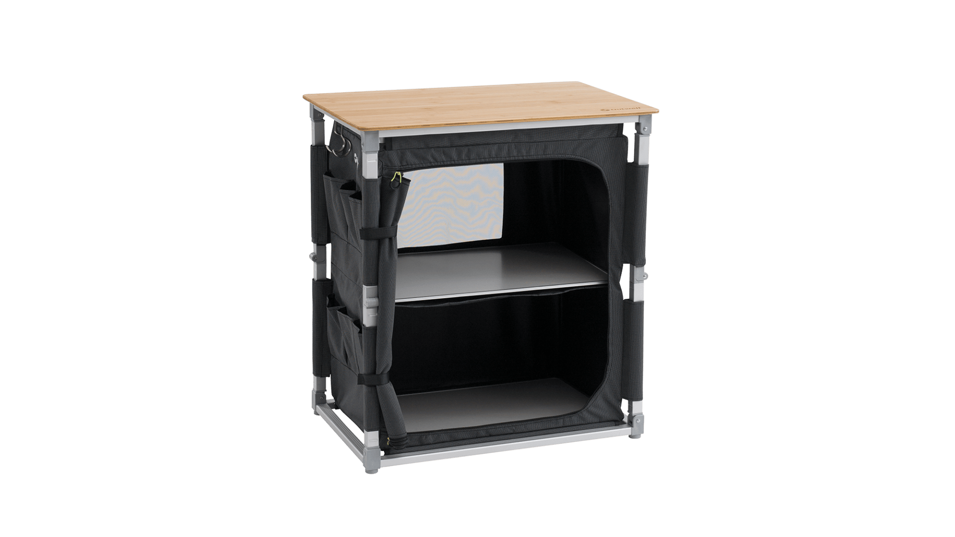 Outwell Padres Storage Unit Bambu Portaatif Kamp Mutfağı