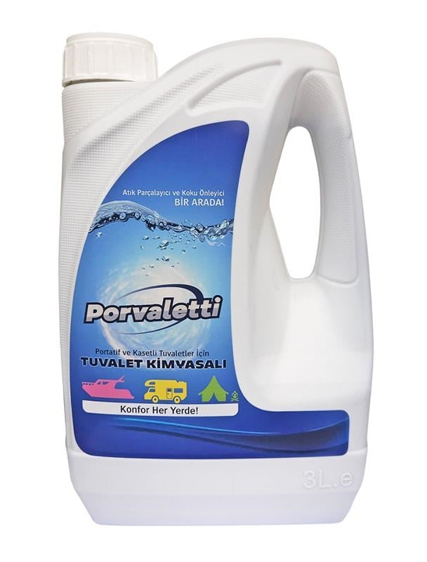 Porvaletti Karavan ve Tekne Portatif Tuvalet Kimyasalı 3 L