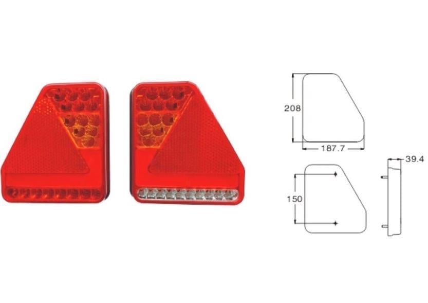 Römork ve Karavan Led Stop Lambası 12 Volt