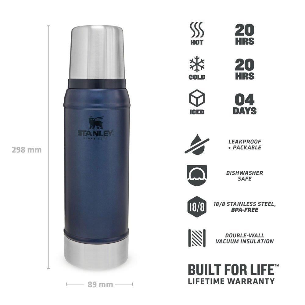 Stanley 0.75 L Classic Legendary Bottle Nightfall - Lacivert