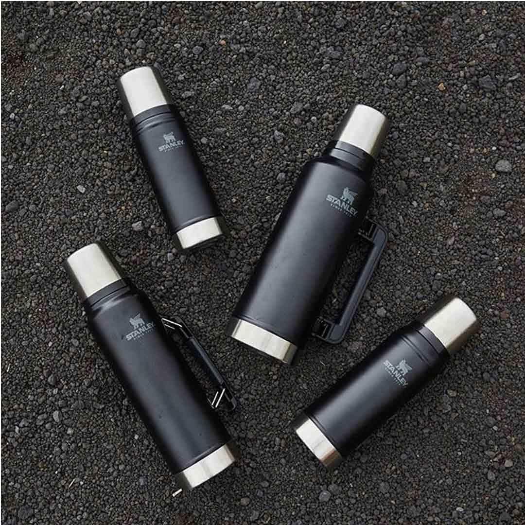 Stanley 1.4L Classic Legendary Bottle Matte Black - Efsane Stanley Termos Siyah