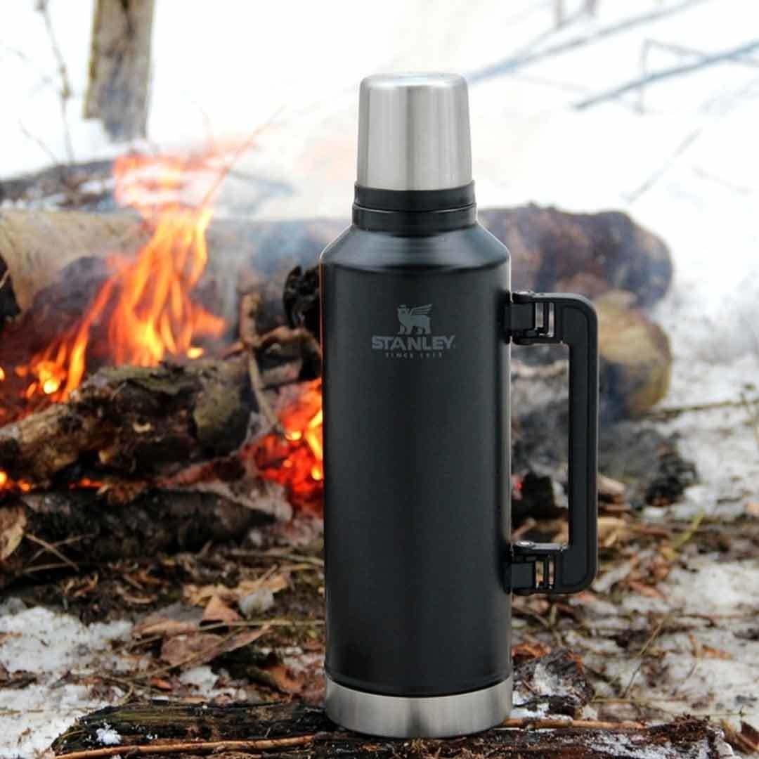 Stanley 1.4L Classic Legendary Bottle Matte Black - Efsane Stanley Termos Siyah