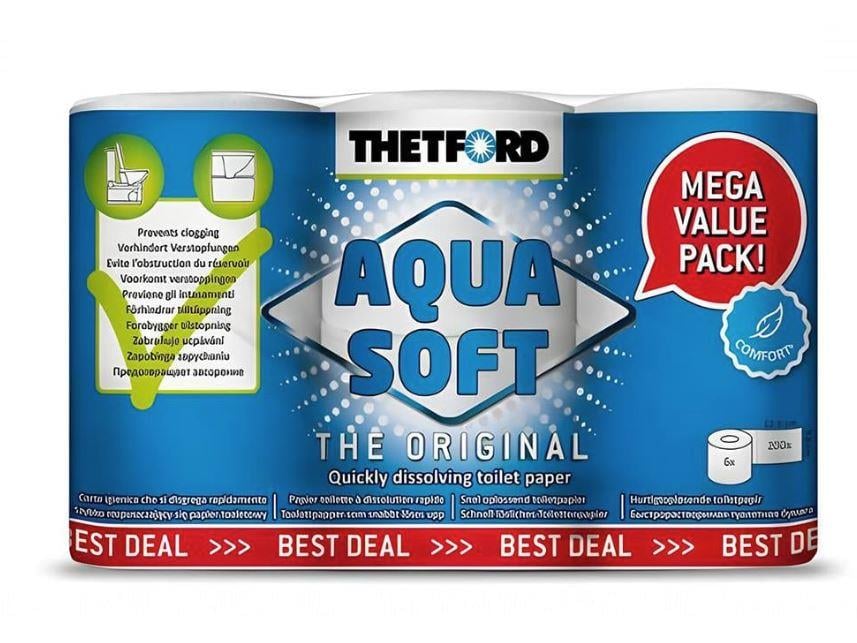 Thetford Aqua Soft Tuvalet Kağıdı 6'lı Paket
