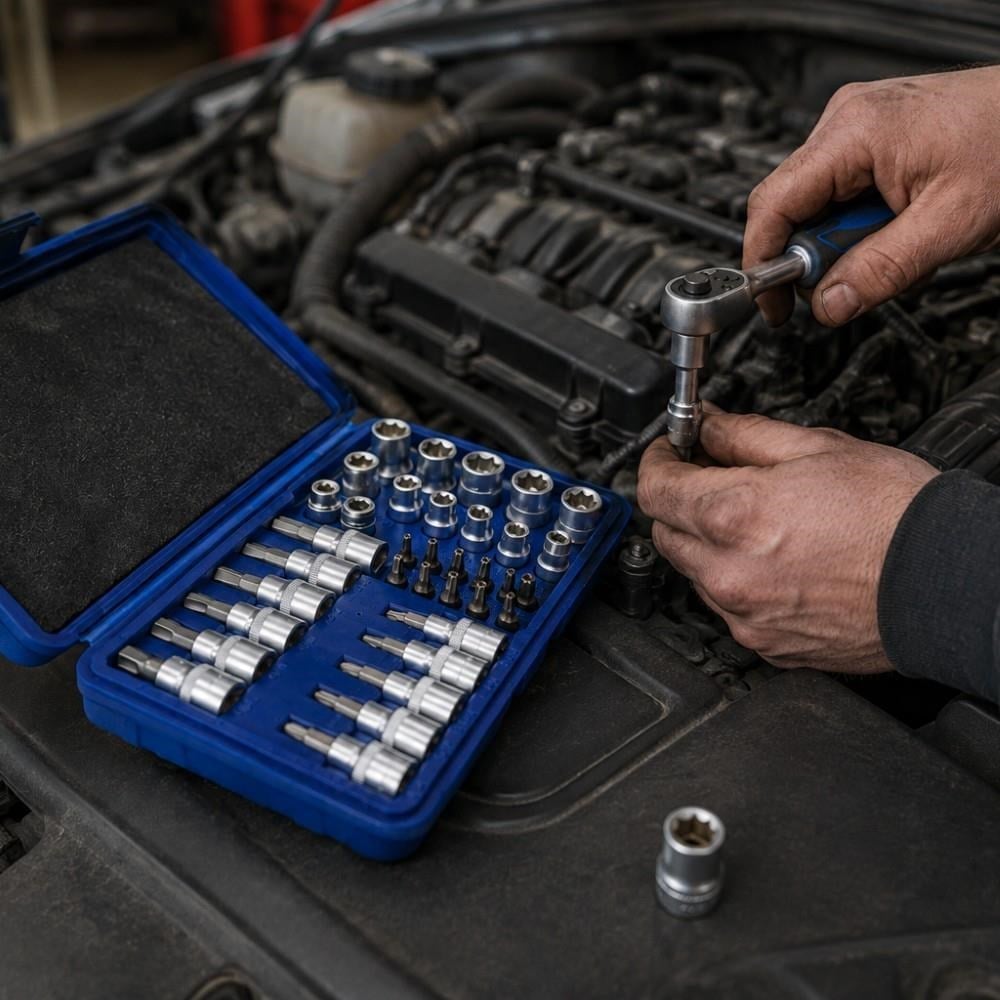 WORKPRO WP202595 3/8'’ CR-V 34 Parça Ağır Hizmet Torx Lokma Takımı (E/T Serisi)