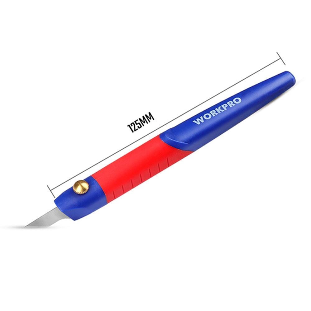 WORKPRO WP219005 14 Parça Profesyonel Hobi Maket Bıçağı Seti