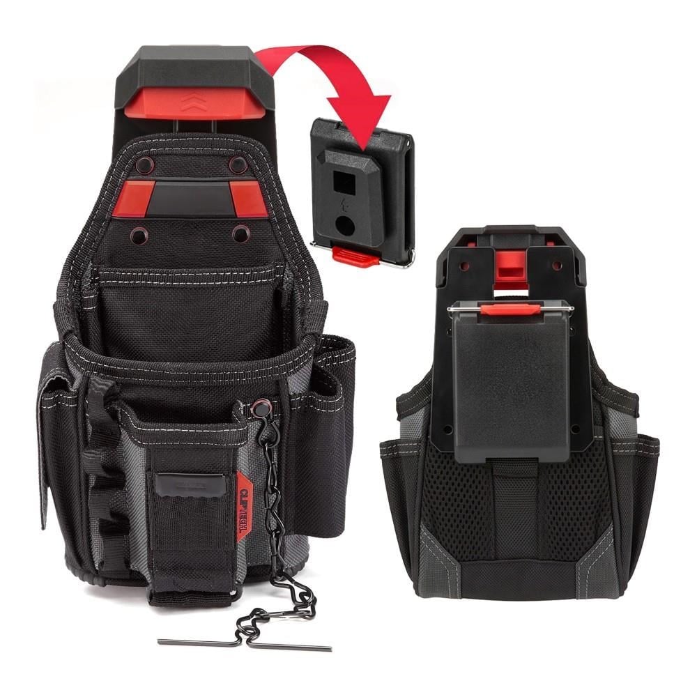 WORKPRO WP281079 Smart Clip Bel Tipi Alet Çantası Hızlı Tak-Çıkar Kemer Klipsi + Çanta Bağlantı Adaptörü
