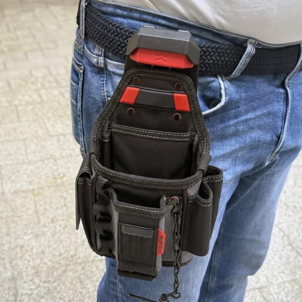 WORKPRO WP281079 Smart Clip Bel Tipi Alet Çantası Hızlı Tak-Çıkar Kemer Klipsi + Çanta Bağlantı Adaptörü