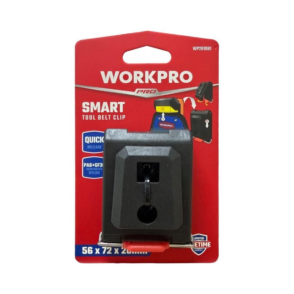 WORKPRO WP281081 Smart Clip Bel Tipi Alet Çantası Hızlı Tak-Çıkar Kemer Klipsi