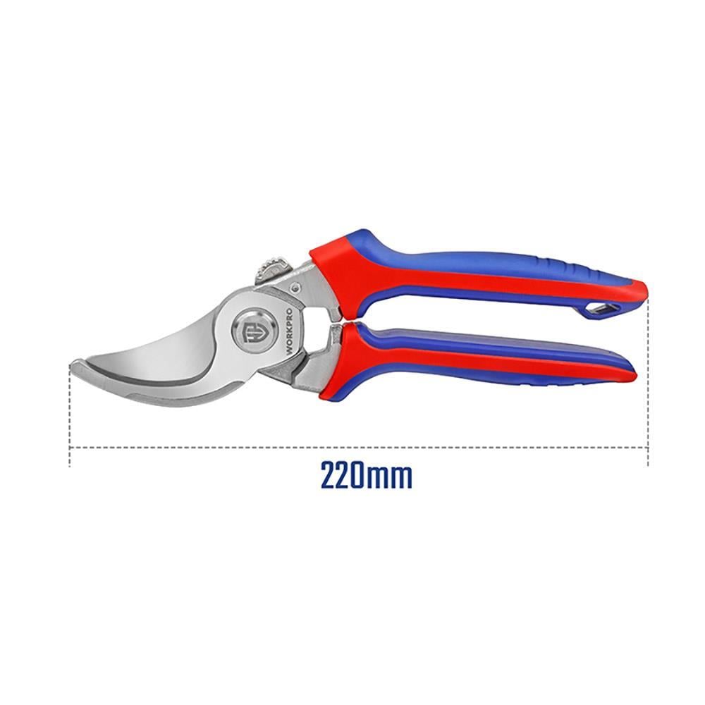 WORKPRO WP332013 220mm Bypass Cr-V Profesyonel Bağ Bahçe Dal Budama Makası