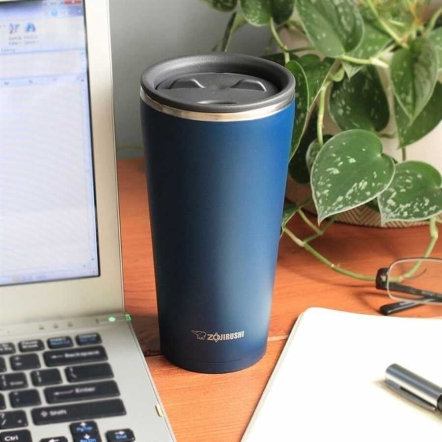 Zojirushi SX-FSE45 Süzgeçli Kapak Vakumlu Termos Bardak, Beyaz