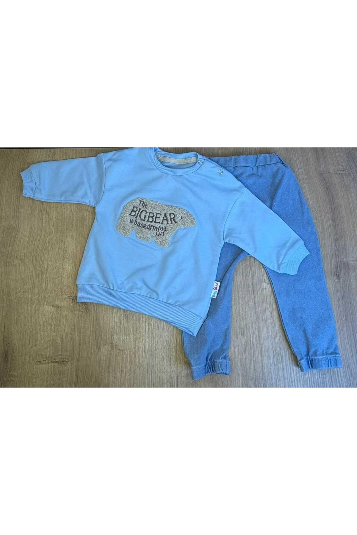 2'Li? Bebek Çocuk Kot Pantalonlu 2 I?Pli?K Takim