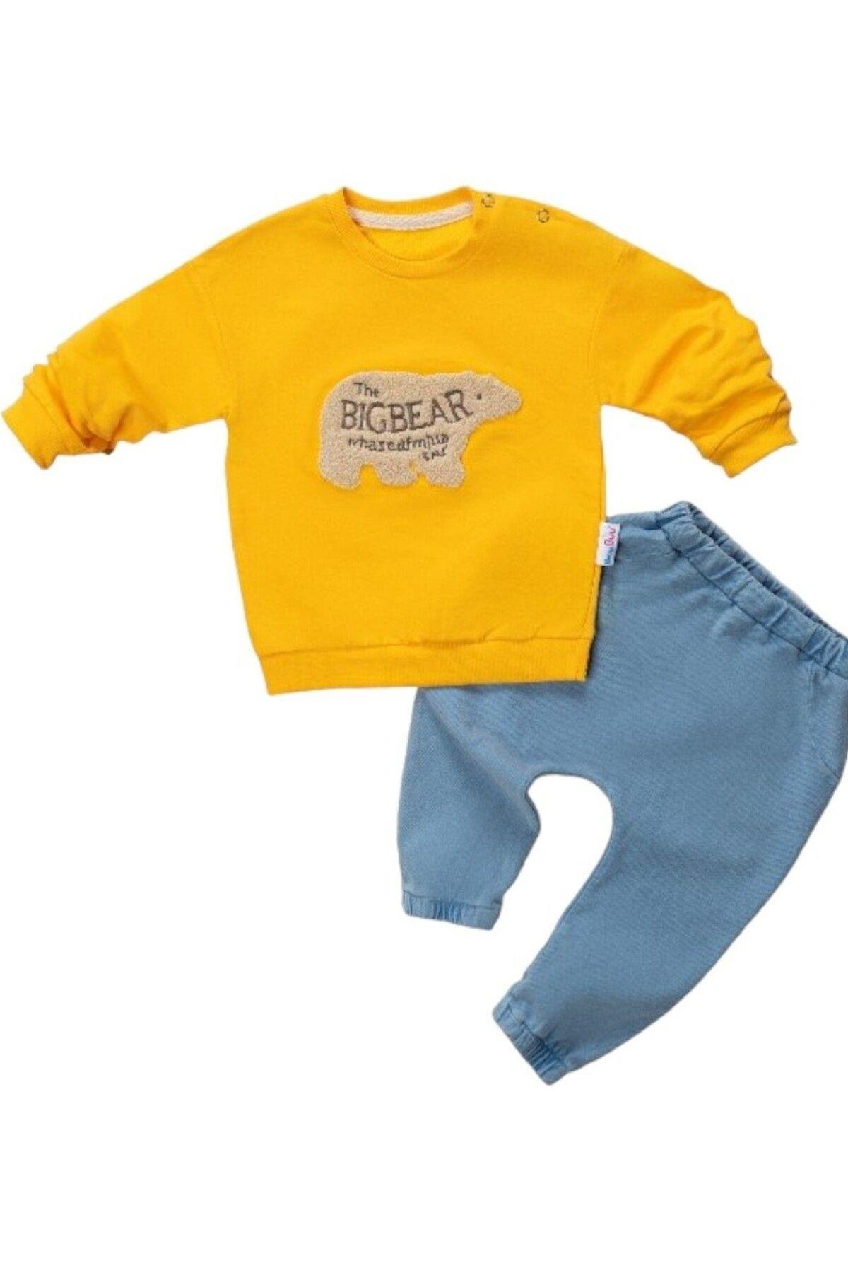 2'Li Bebek Çocuk Kot Pantalonlu 2 İplik Takım