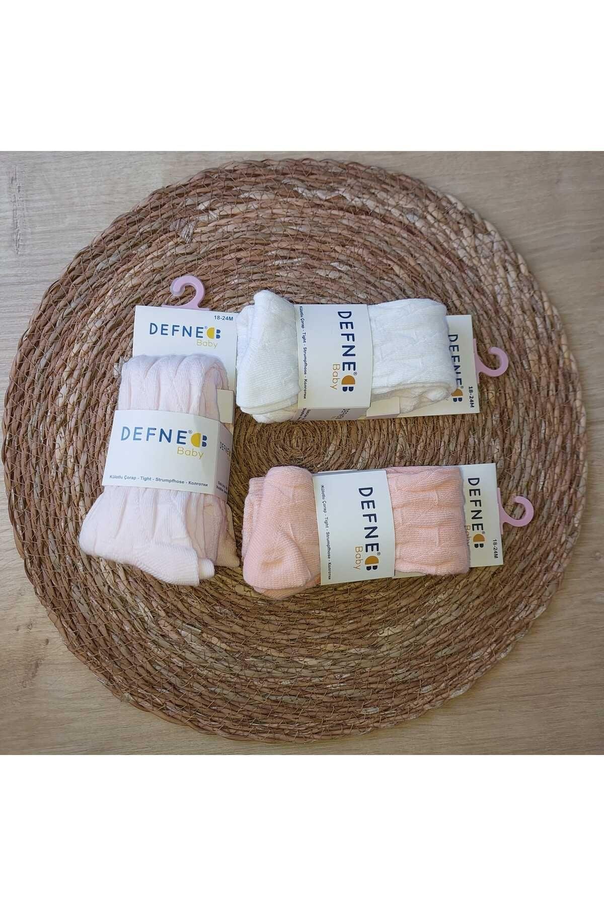 3 Adet Pamuklu Unısex Çocuk Ve Bebek Külotlu Çorap