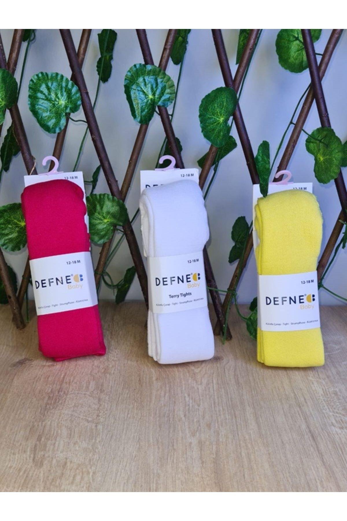 3 Adet Pamuklu Unısex Çocuk Ve Bebek Külotlu Çorap