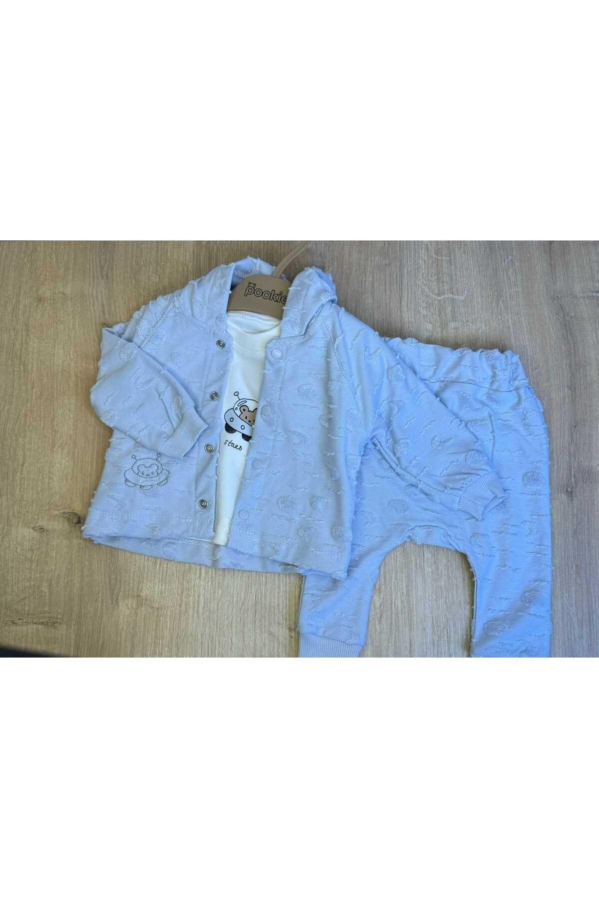 3'Lü Bebek Çocuk Penye 2 İplik Takım